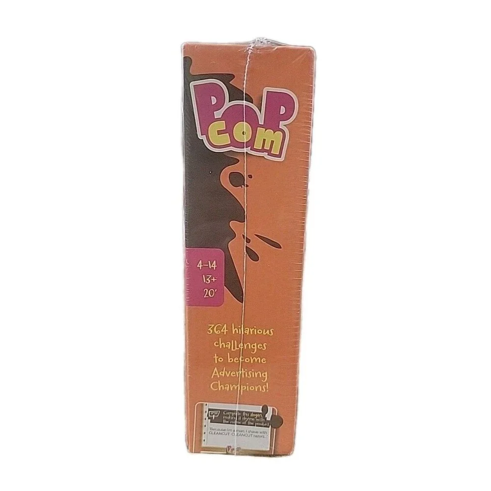 Pop Com Hilarious Party Game, 364 Challenges To Become Advertising Champions